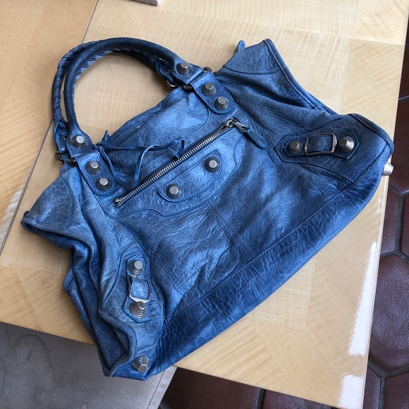 Gorgeous light blue classic Balenciaga handbag - Picture 1 of 5